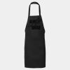 Long Cotton Blend Butcher Apron - No pockets Thumbnail