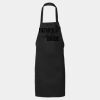 Long Cotton Blend Butcher Apron - No pockets Thumbnail
