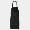 Long Cotton Blend Butcher Apron - No pockets Thumbnail