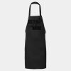 Long Cotton Blend Butcher Apron - No pockets Thumbnail