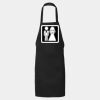 Long Cotton Blend Butcher Apron - No pockets Thumbnail